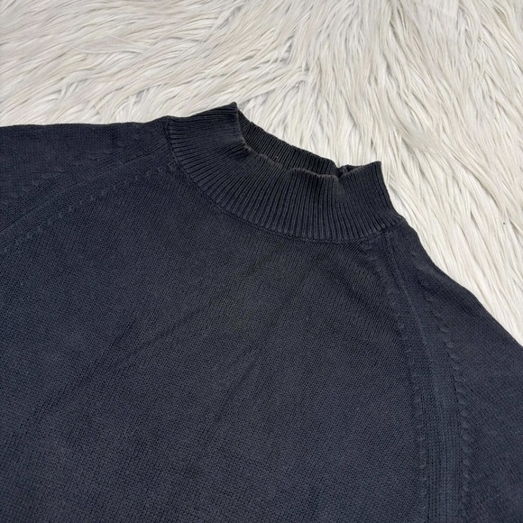 Everlane Women's M Gray Mock Neck Light Weight Mock Neck Sweater - Picture 2 of 5